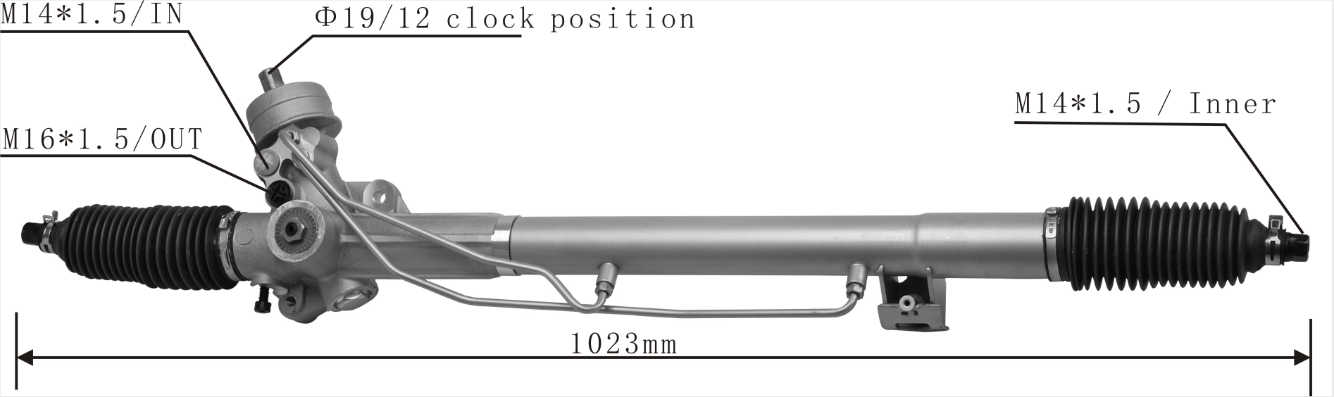 Auto Parts OEM 4B1422066A Power Steering Rack Compatible with Volkswagen Passat 1998-2005