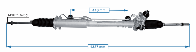 Auto Parts OEM 6RU423057H 6RD426057J Power Steering Rack Compatible with Volkswagen Amarok 2011- Audi Q7