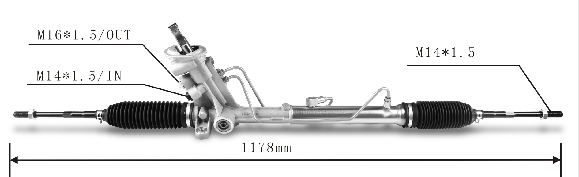 Auto Parts OEM 5U1422055E Power Steering Rack Compatible with Volkswagen Gol G5 2009- Volswagen Saveiro(pickup) Volkswagen Voyage(sedan) Volkswagen Vento 16-20/Saveiro 10-19/Crossfox 11-17