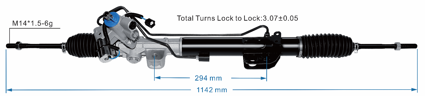 Miaosha High Quality New Auto Parts OEM 49001-1UM0A Power Steering Rack Fits for (With solenoid valve) Nissan Murano Z51