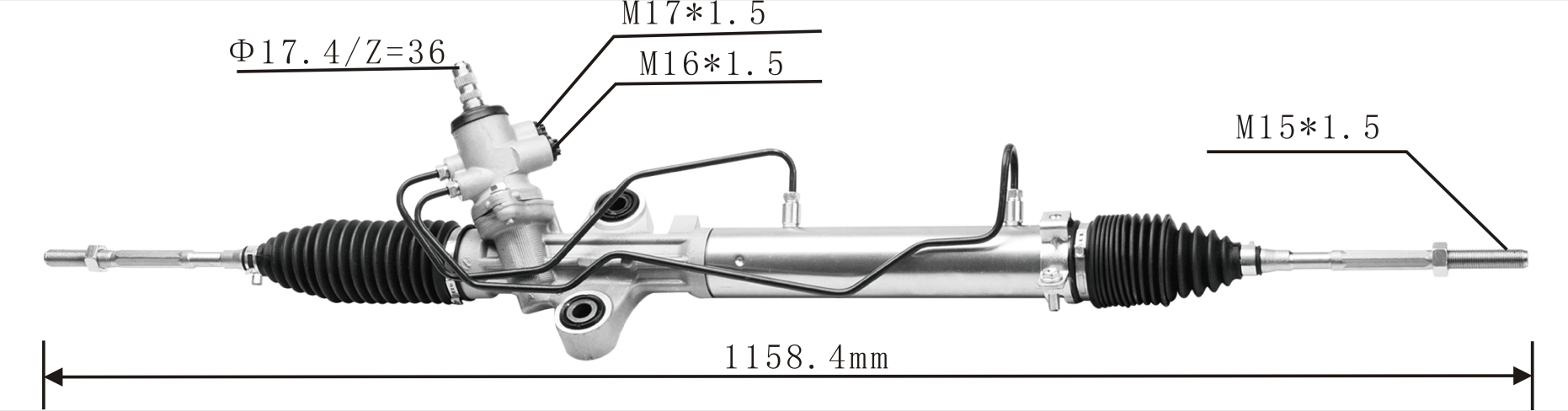 OEM 44200-26480 44200-26530 Hydraulic Power steering reack replacement compatible with Toyota Hiace 2005-2014 Narrow Body