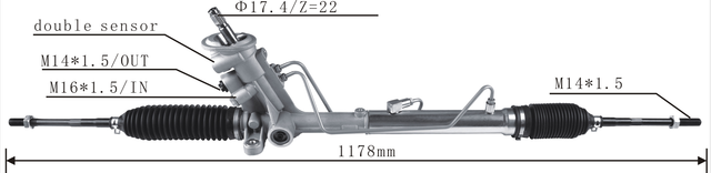 Auto Parts OEM 5U1422055A Power Steering Rack Compatible with Volkswagen Fox Suran 2008-2013