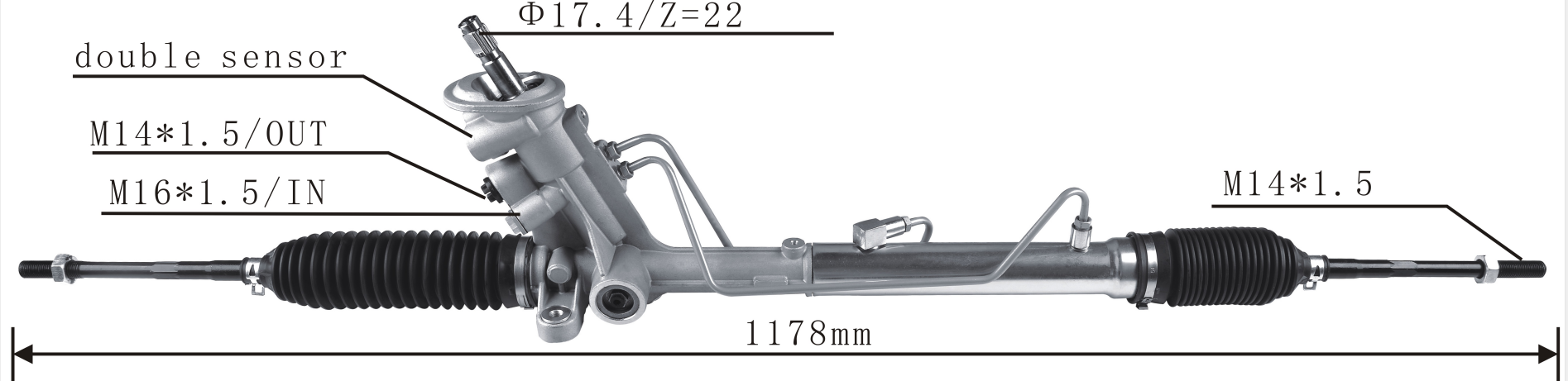 Auto Parts OEM 5U1422055A Power Steering Rack Compatible with Volkswagen Fox Suran 2008-2013