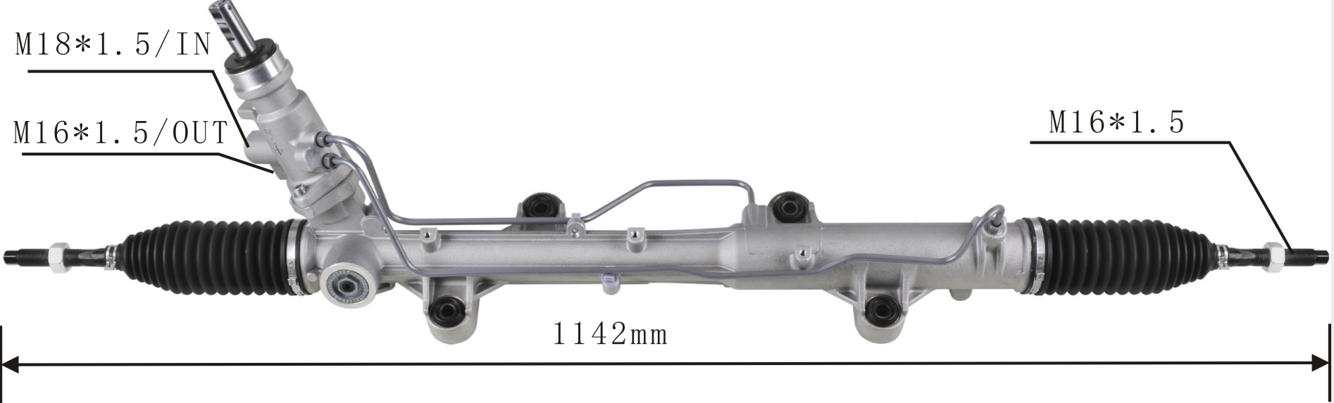 Auto Parts OEM 7H1422061M 7E1422061H Power Steering Rack Compatible with Volkswagen Bora 1999- Audi A3 Skoda Octavia Volkswagen Golf 4