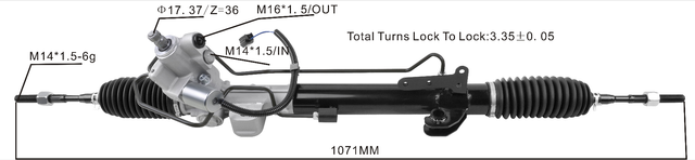 Miaosha High Quality New Auto Parts OEM 49001JN00C Power Steering Rack Fits for (With solenoid valve) Nissan Teana 2.0L/2.5L 2008-