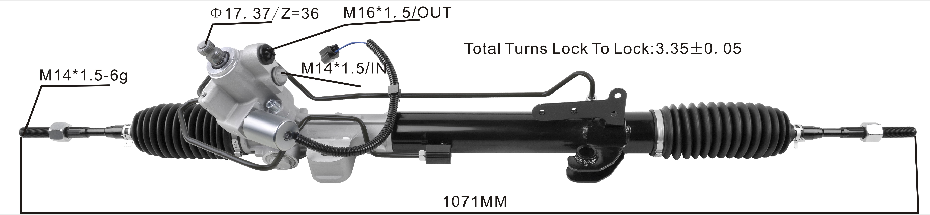 Miaosha High Quality New Auto Parts OEM 49001JN00C Power Steering Rack Fits for (With solenoid valve) Nissan Teana 2.0L/2.5L 2008-