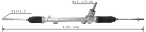 Miaosha High Quality New Auto Parts OEM 45510-BZ170 Power Steering Rack Fits for Toyota Agya Toyota Ayla