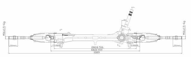 High Quality New Auto Parts OEM 45510-12540 Power Steering Rack Fits for Toyota Corolla Altis 2019-