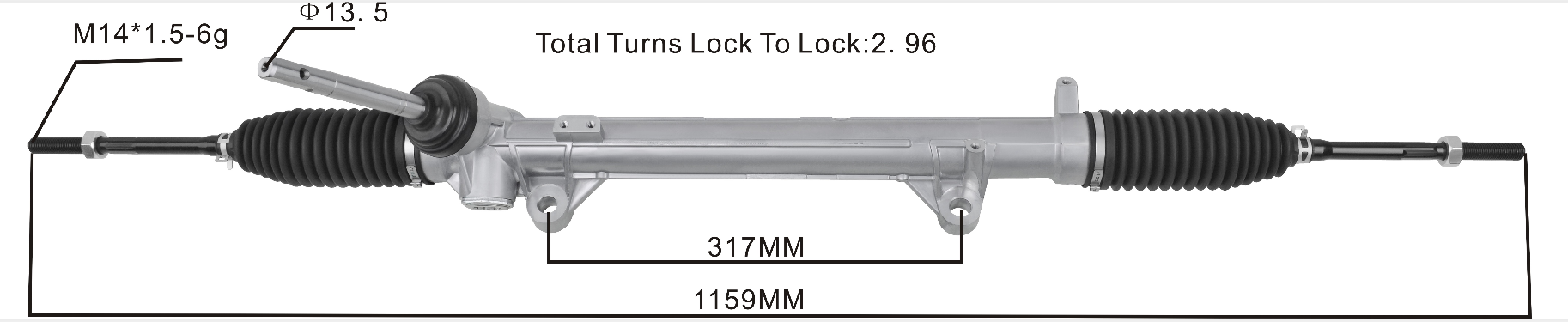 Miaosha High Quality New Auto Parts OEM Nissan T90 Power Steering Rack Fits for Nissan T90