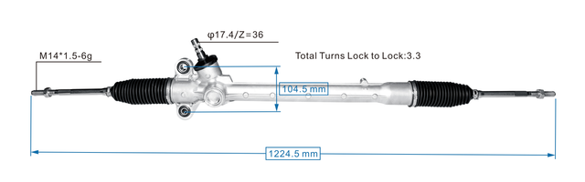 High Quality New Auto Parts OEM 45510-BZ360 Power Steering Rack Fits for Toyota ALLNEW Rush 2017- Daihatsu ALLNEW Terios 2017-