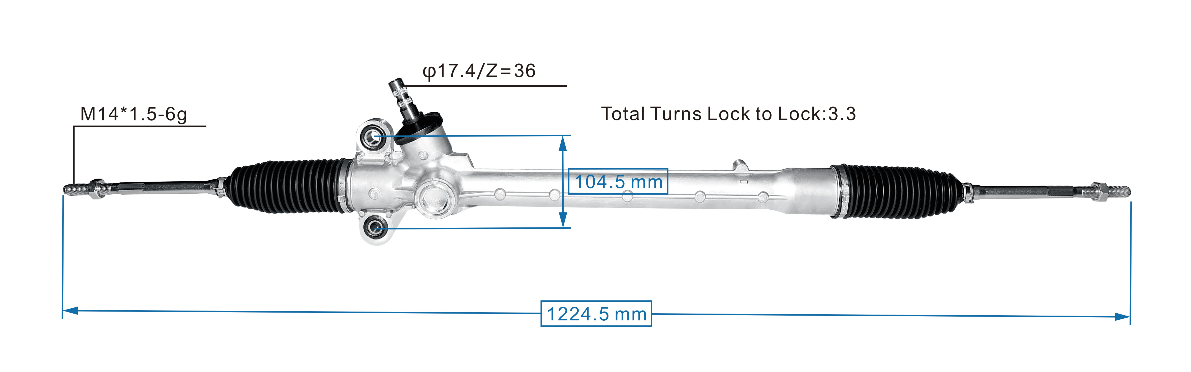 High Quality New Auto Parts OEM 45510-BZ360 Power Steering Rack Fits for Toyota ALLNEW Rush 2017- Daihatsu ALLNEW Terios 2017-