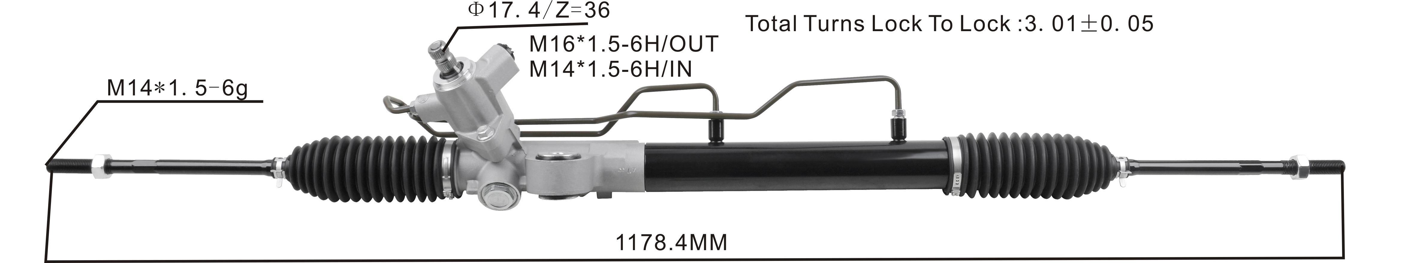 Miaosha High Quality New Auto Parts OEM 49001-5M406 Power Steering Rack Fits for Nissan Almera/Pulsar/Sunny N16