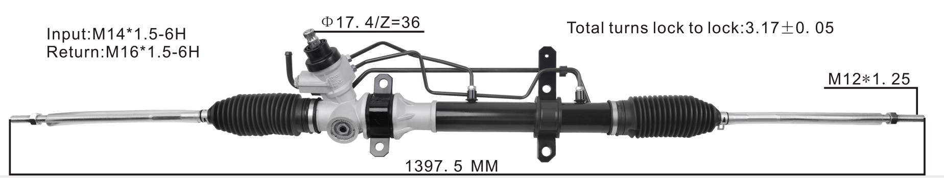 Miaosha High Quality New Auto Parts OEM 49001-Q5601 49001-F4200 Power Steering Rack Fits for Nissan Sentra/Sunny B13 1991-1994